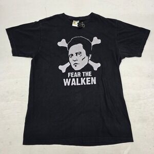 Vintage "Fear The Walken" T-Shirt Sz L Christopher Walken Crossbones‎ Bay Island